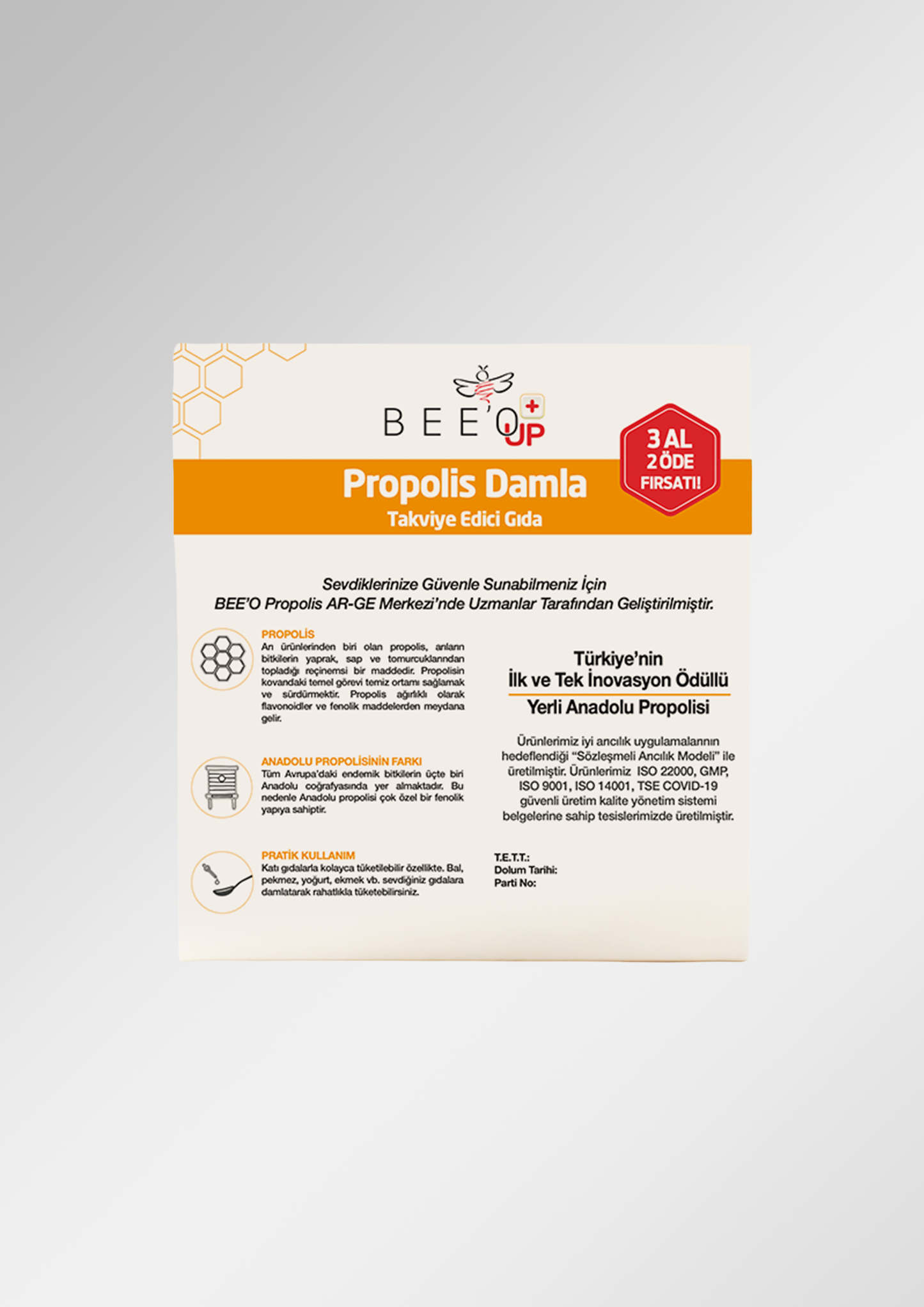 BEEO UP Propolis Damla (3 Al 2 Öde Fırsatı)