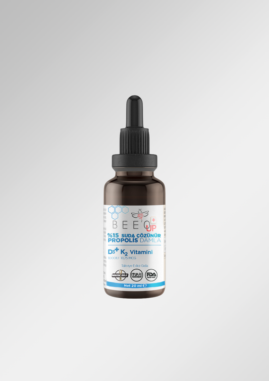 BEEO D3+K2 Vitaminli Suda Çözünebilir Propolis Damla