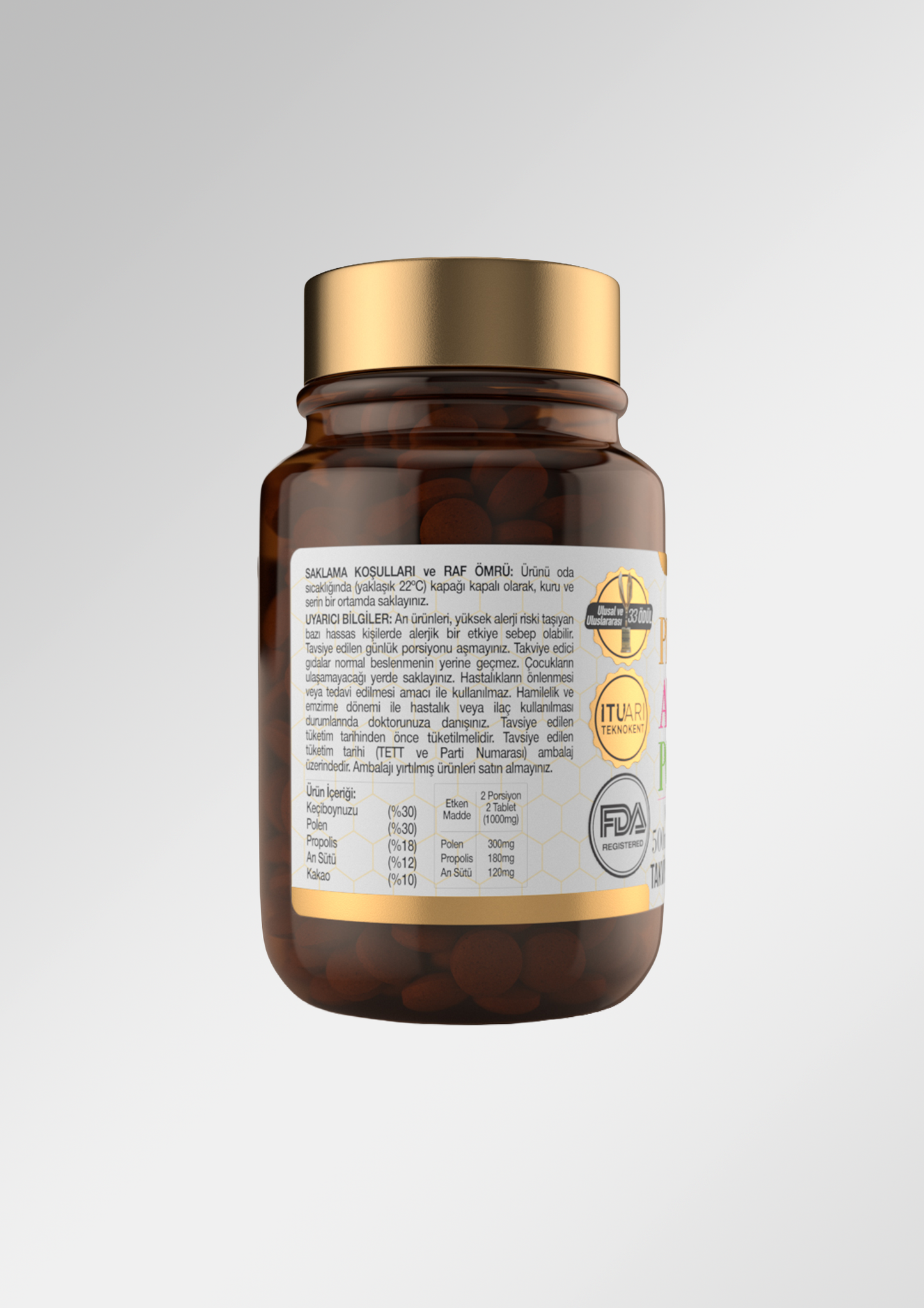 BEEO Propolis Arı Sütü Polen Doğal Tablet (Çocuk)