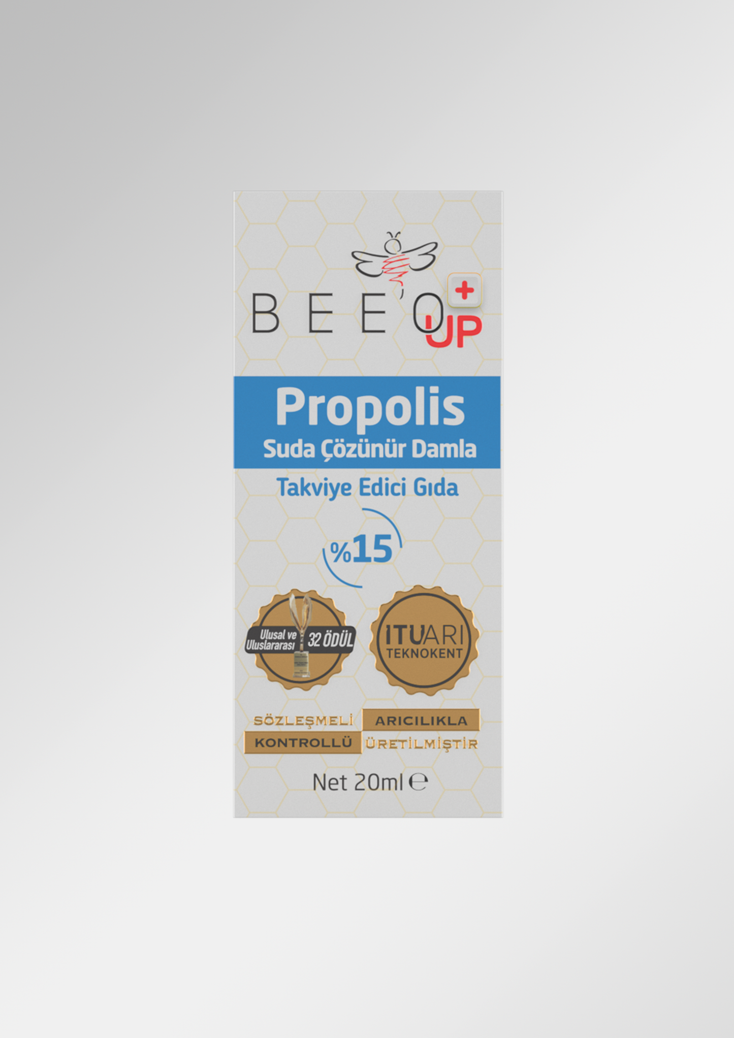 BEEO UP Propolis Suda Çözünür Damla (%15)