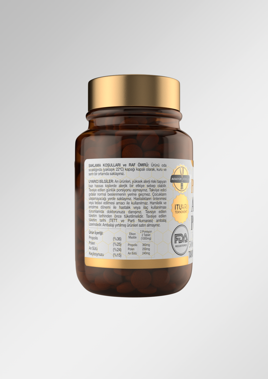 BEEO Arı Ekmeği Propolis Doğal Tablet