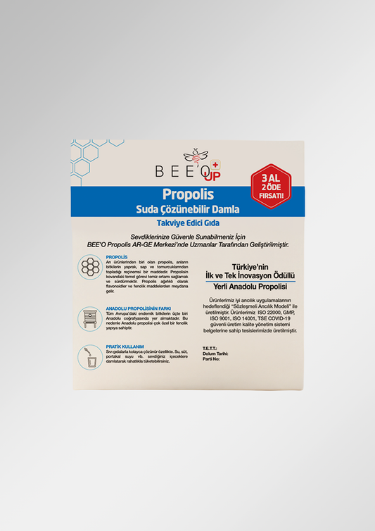 BEEO UP Propolis Suda Çözünür Damla (3 Al 2 Öde Fırsatı)