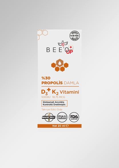 BEEO D3+K2  Vitaminli Propolis Damla