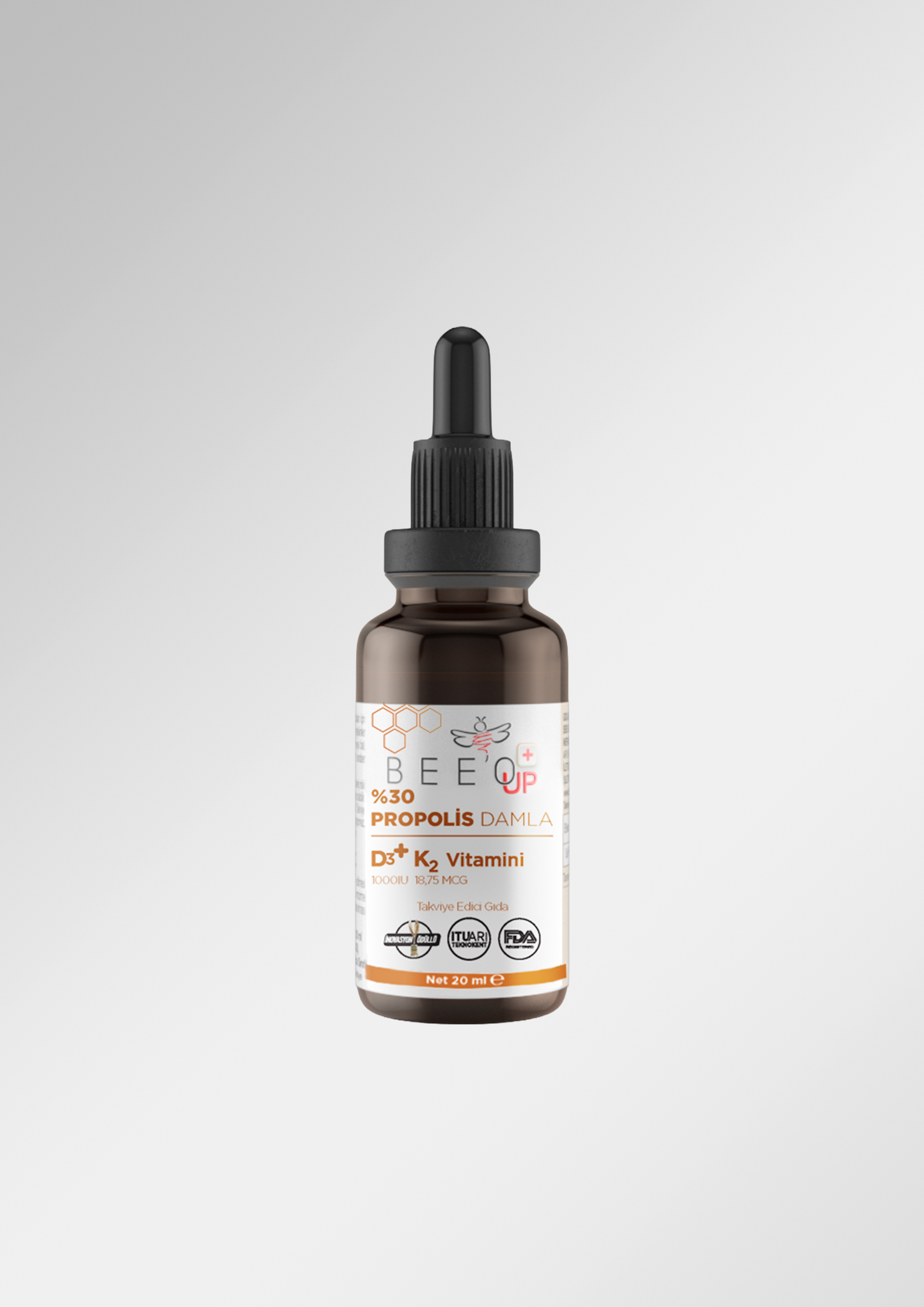 BEEO D3+K2  Vitaminli Propolis Damla