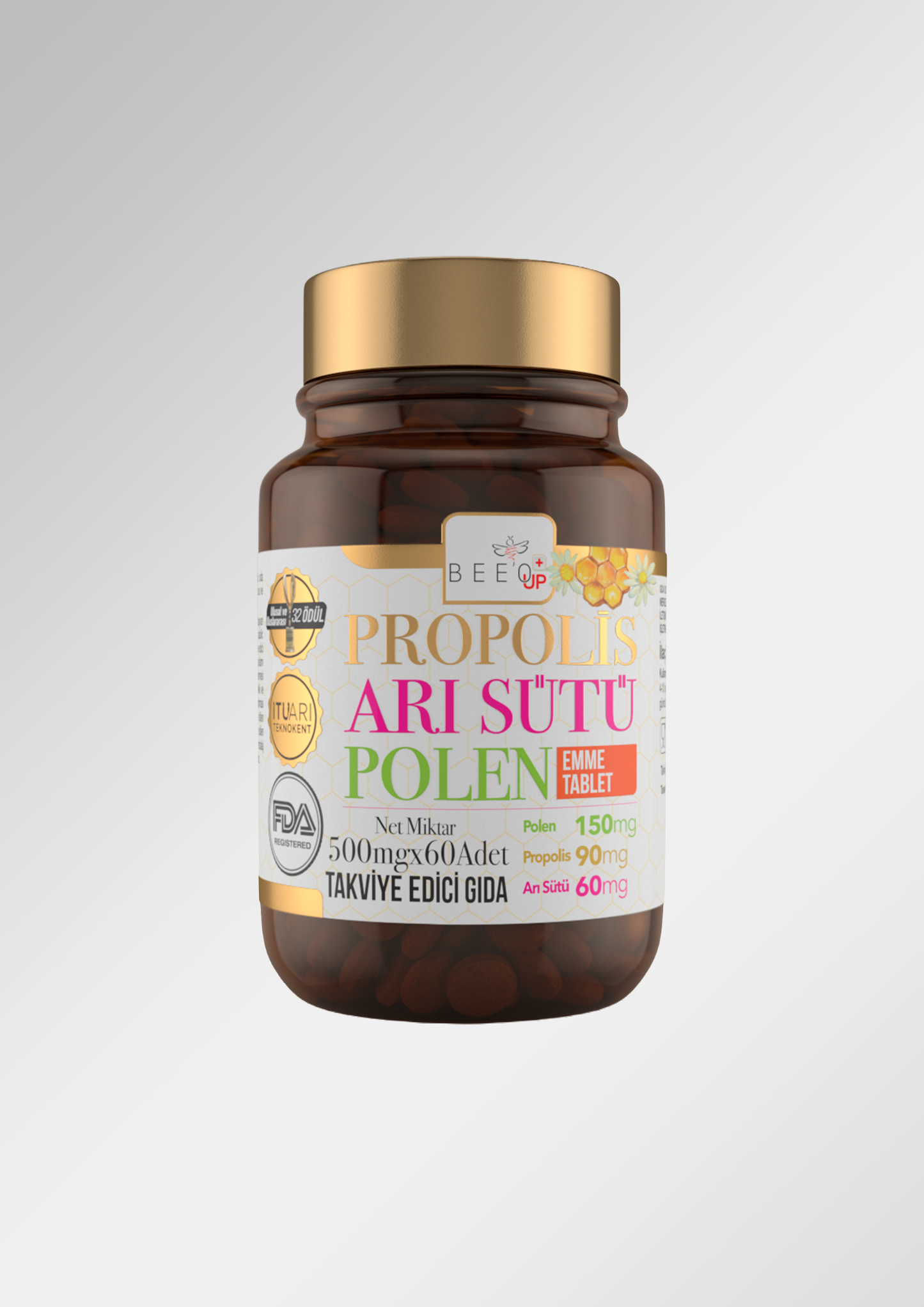 BEEO Propolis Arı Sütü Polen Doğal Tablet (Çocuk)