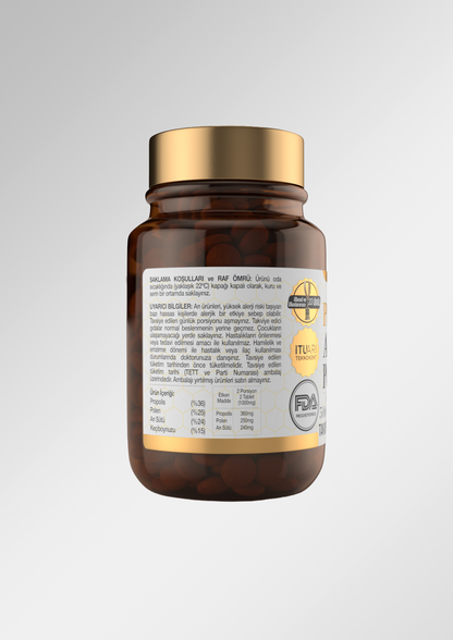 BEEO Propolis Arı Sütü Polen Tablet (Yetişkin)